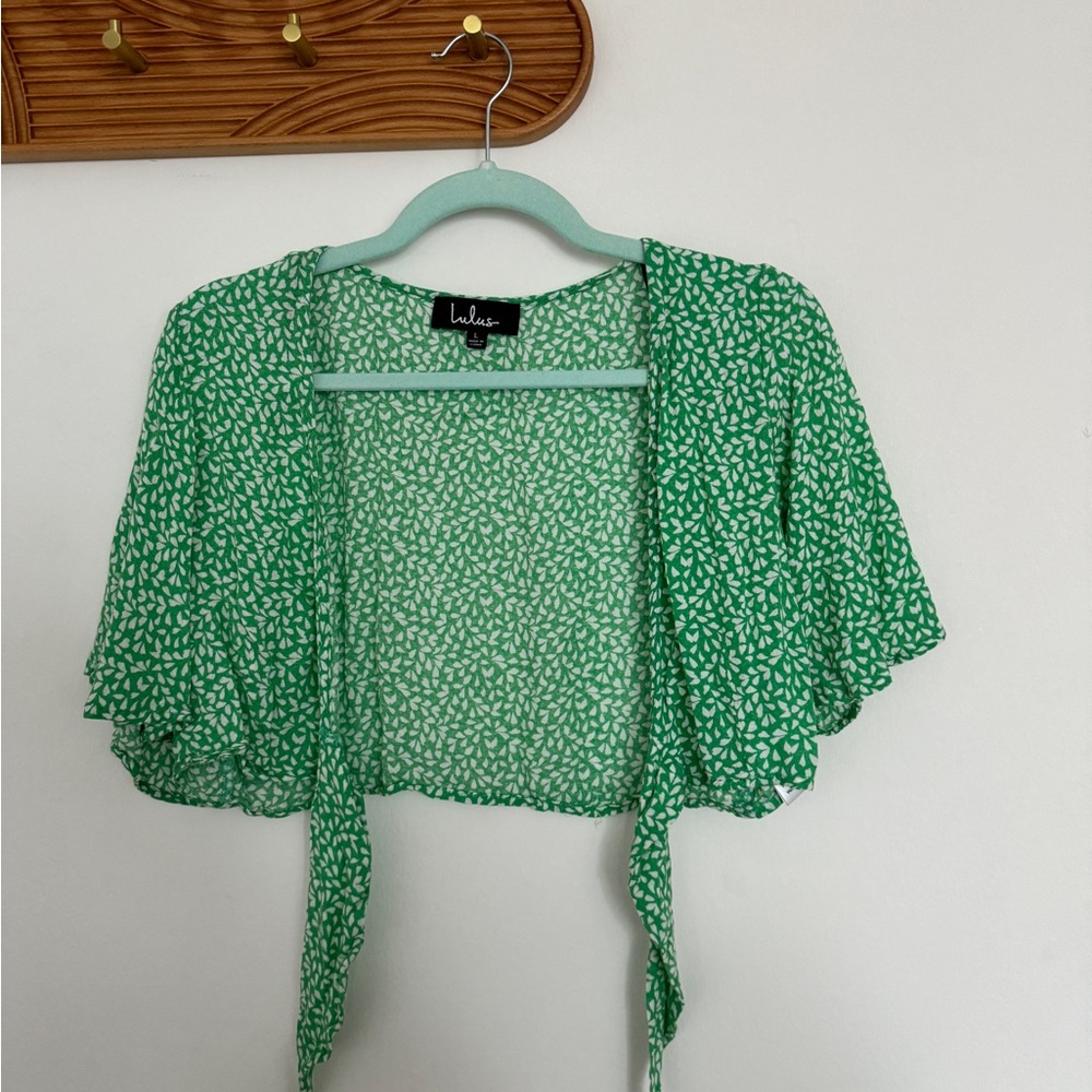 Green Wrap Top